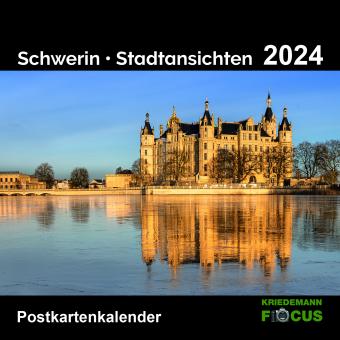 Postkartenkalender 2024: Schwerin - Stadtansichten 